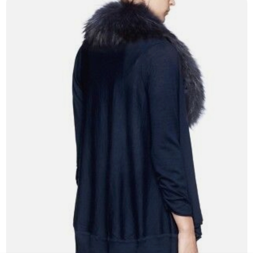 Alice and Olivia Fox Fur Cashmere Blend Cardigan - Picture 5 of 8